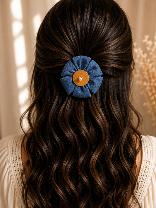 BLUE PETAL HAIRCLIP KVDHA0626