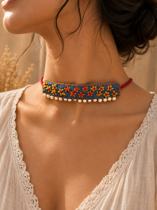 BLUSH BLOOM CHOKER KVDC0726