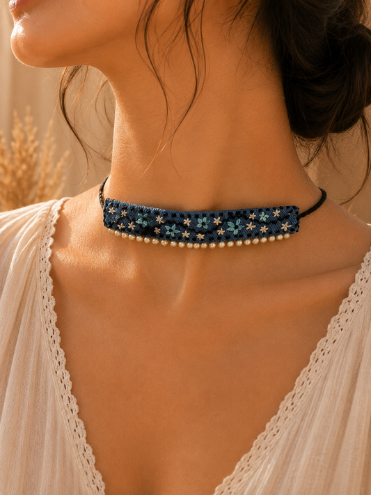 PEARL BLOOM CHOKER KVDC0426