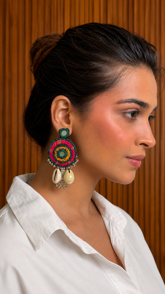 Multicolour Rangoli Earring KVDE0426