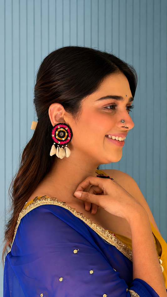 Rangoli Shell Earrings KVDE0826